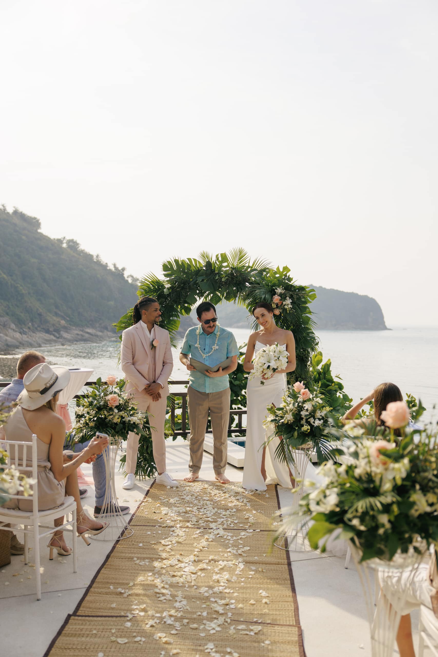 wedding ceremony couple