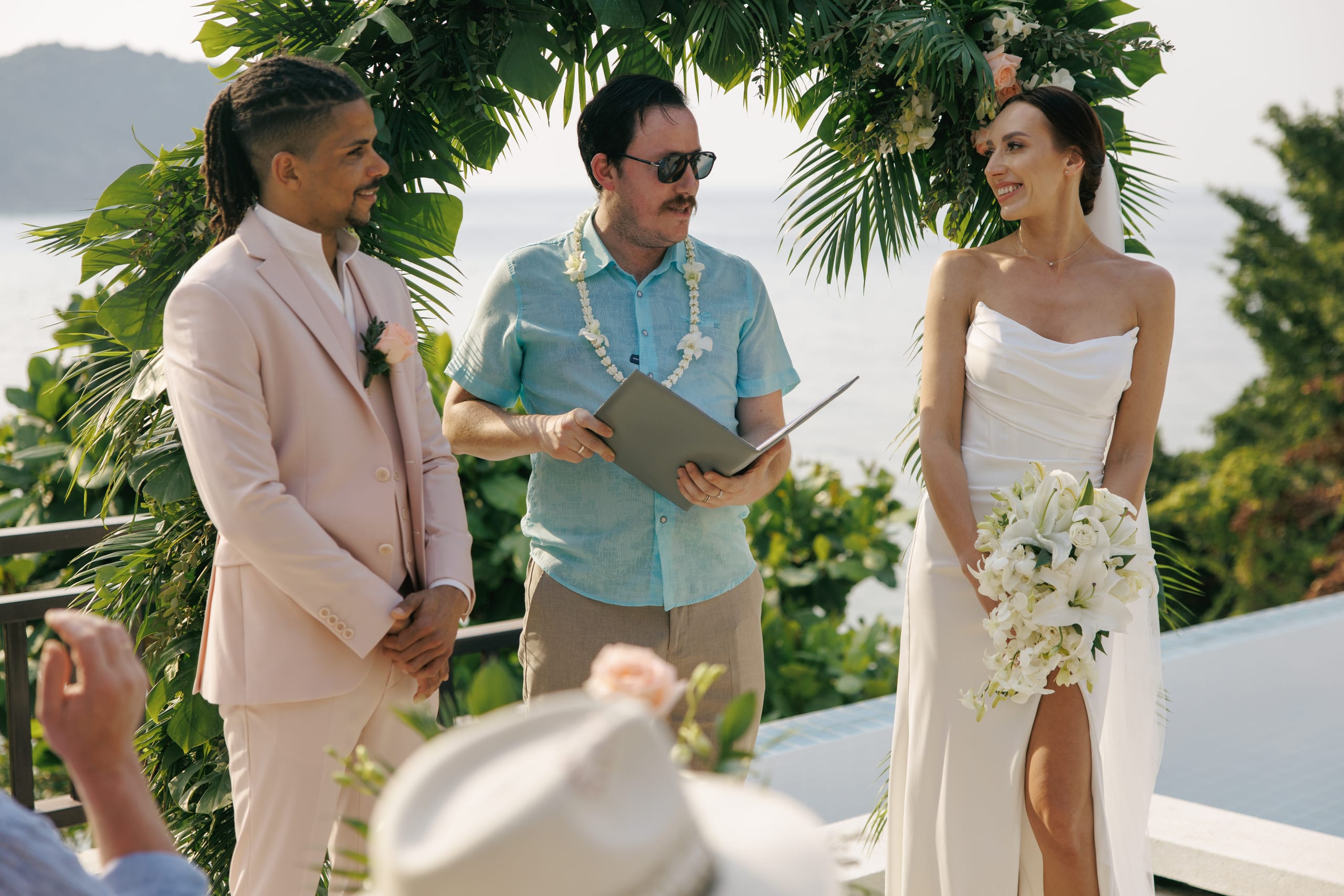 wedding ceremony couple
