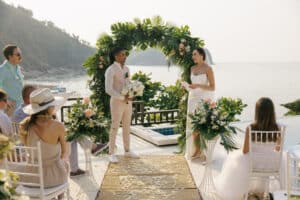 wedding ceremony couple