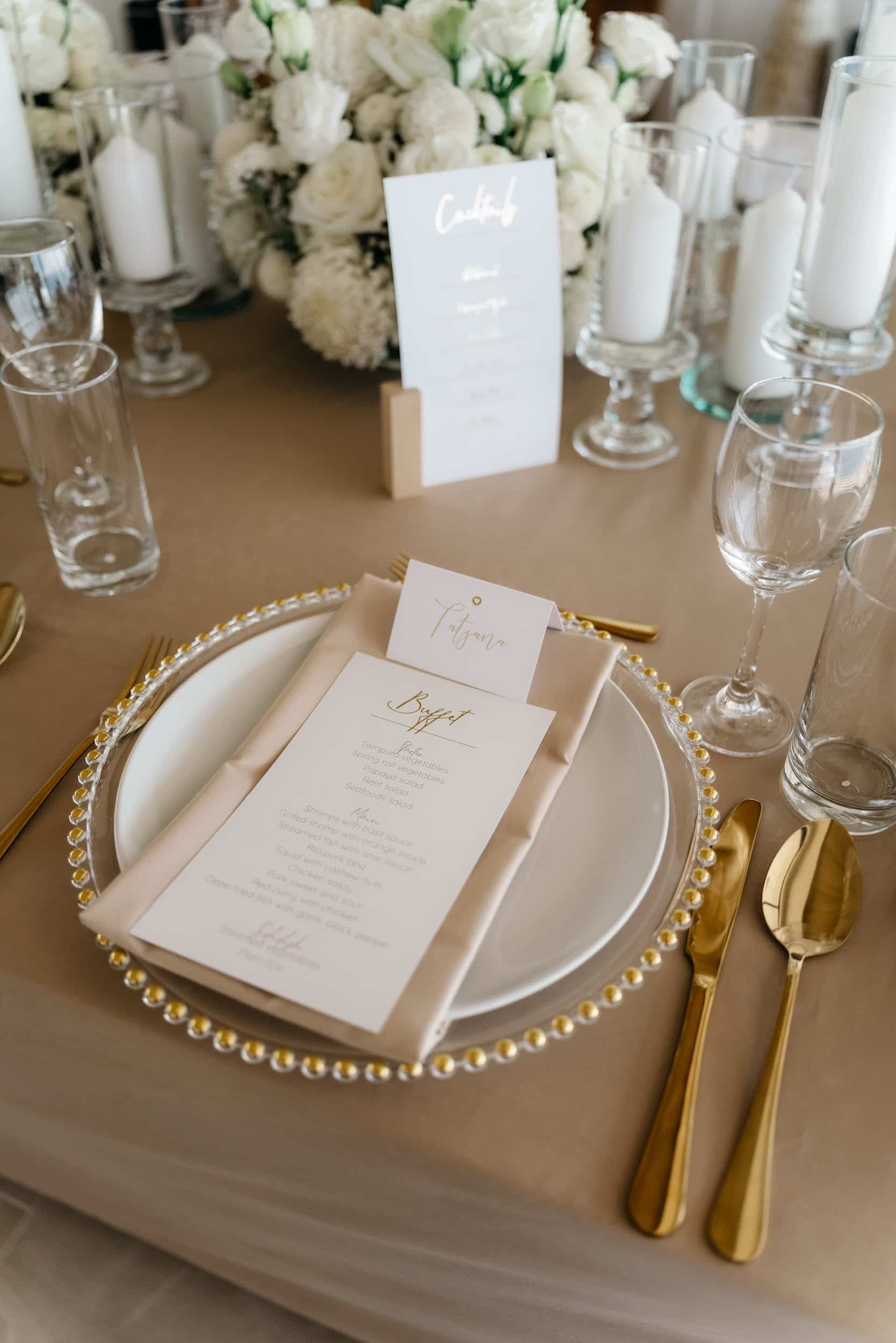 wedding table decoration