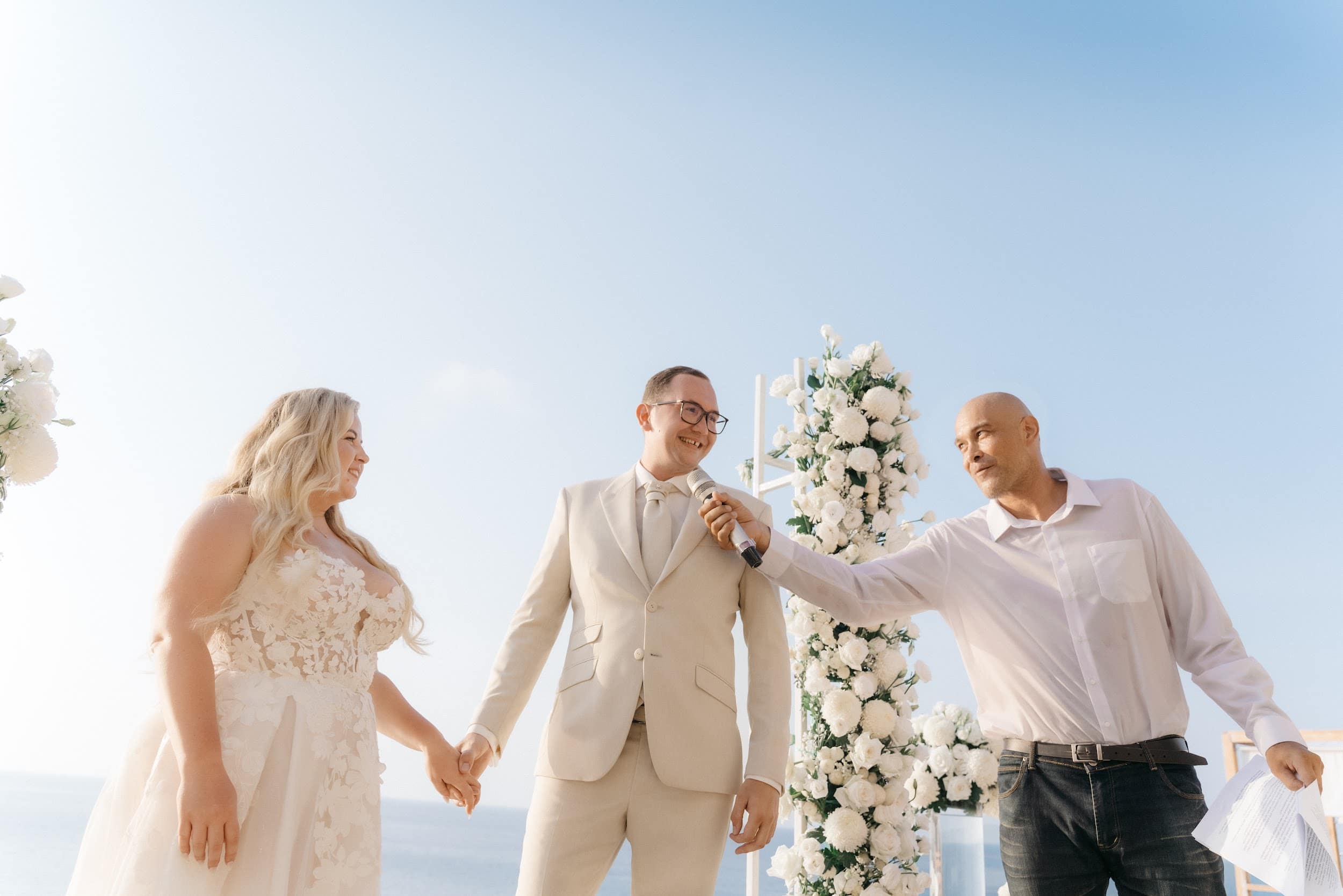 wedding ceremony couple
