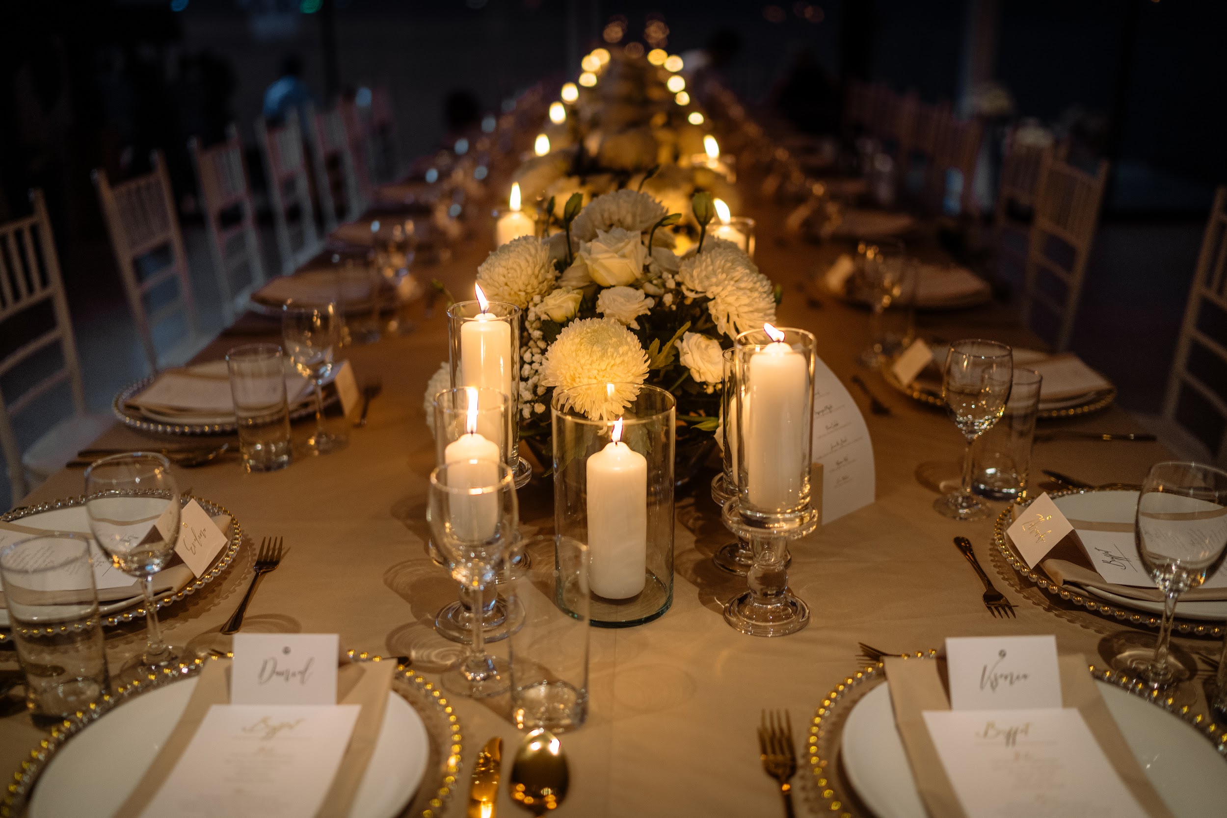 wedding dinner table decoration