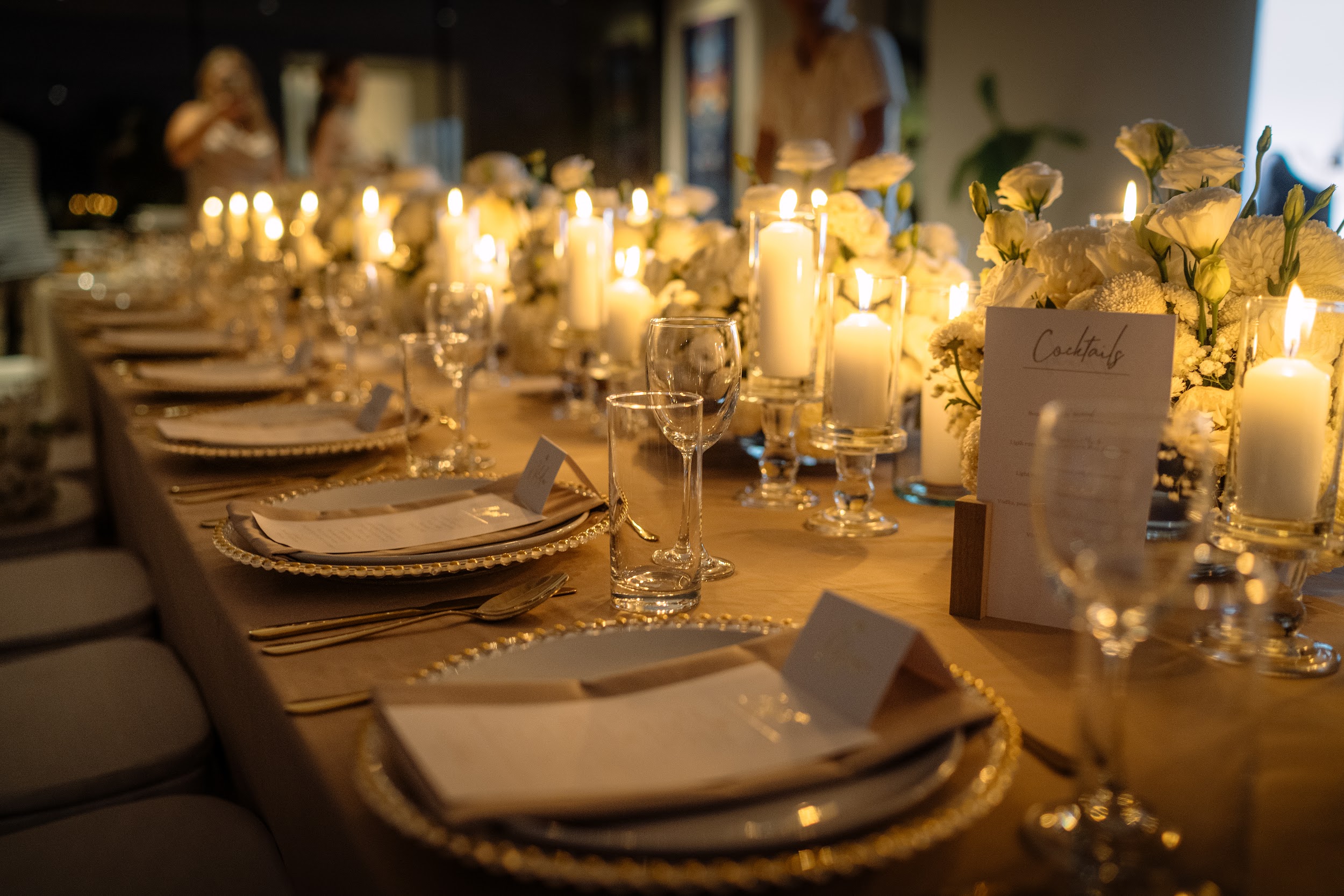 wedding dinner table decoration