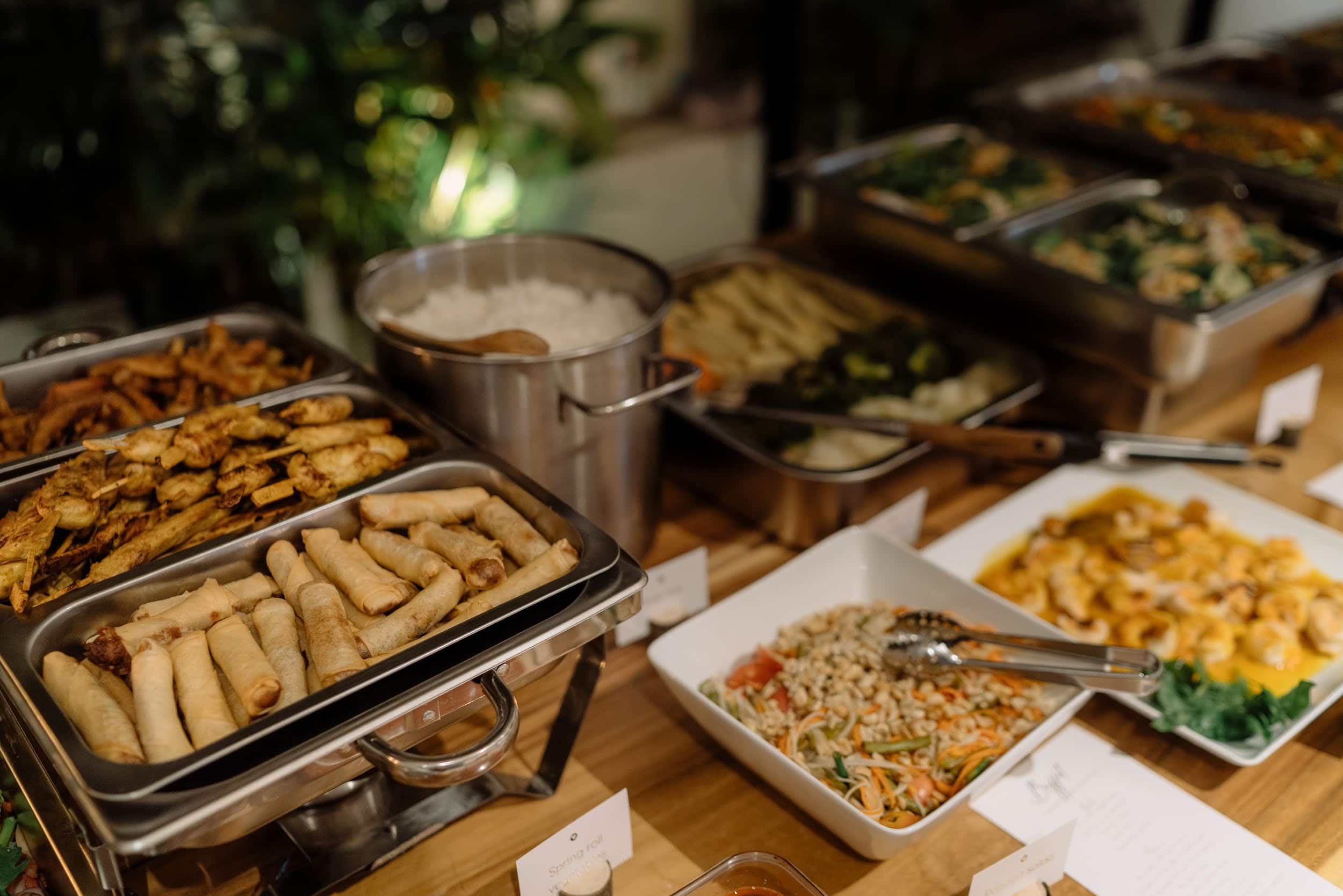 wedding dinner buffet